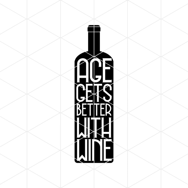 Age Gets Better With Wine Decal
