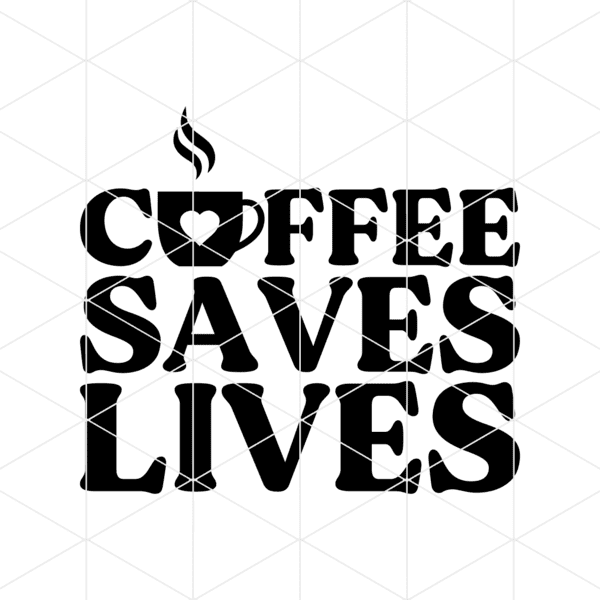 coffee saves lives decal