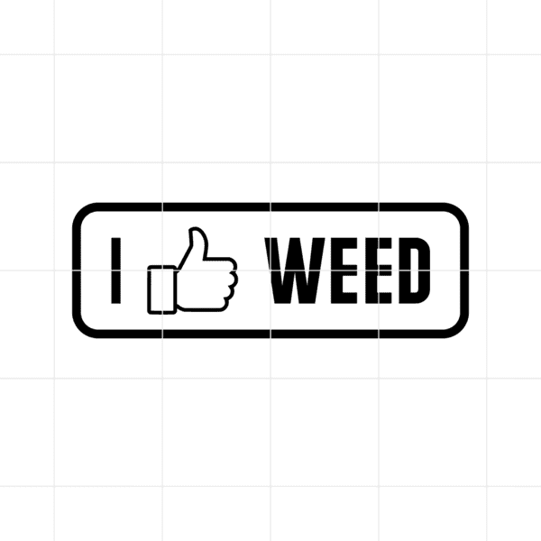 I Like Weed Decal