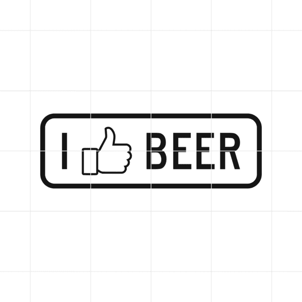 I Like Beer Decal