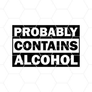 Probably Contains Alcohol Decal v2