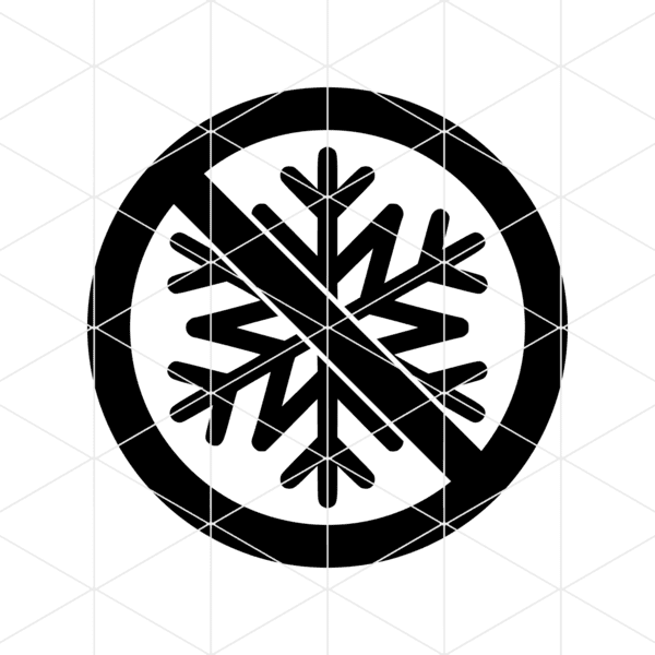 No Snowflakes Decal