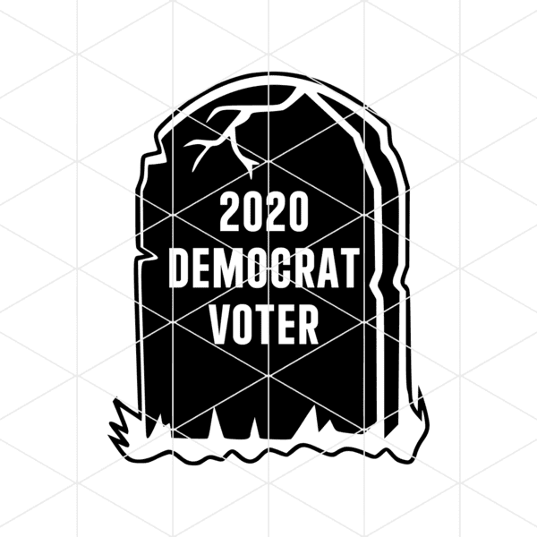 2020 democrat voter decal