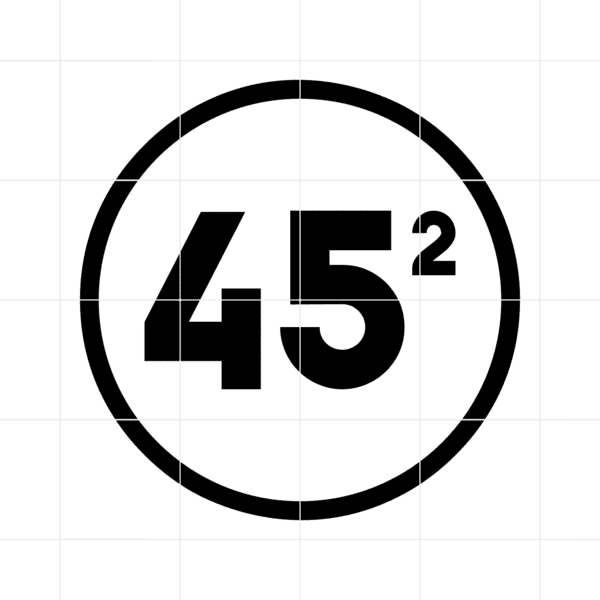 Trump 45 Squared Decal