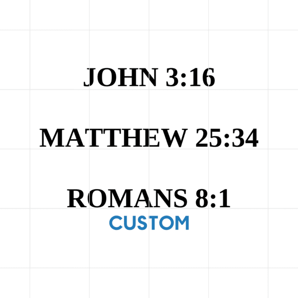 Custom Bible Verse Decal v2