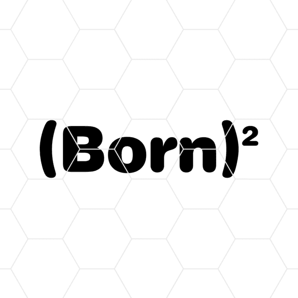 born squared decal