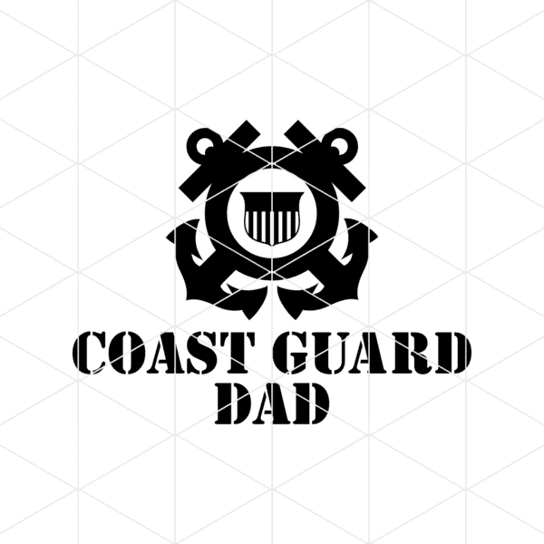 Coast Guard Dad Decal