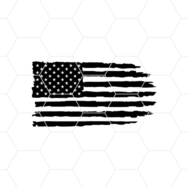 Distressed American Flag Decal