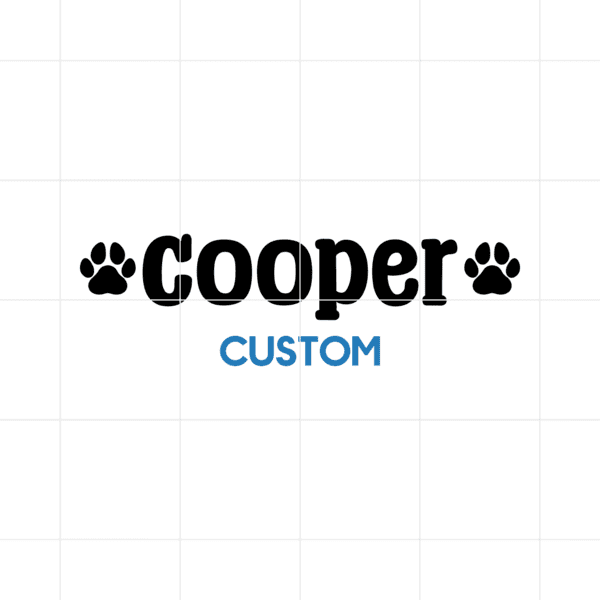 Custom Dog Name Decal