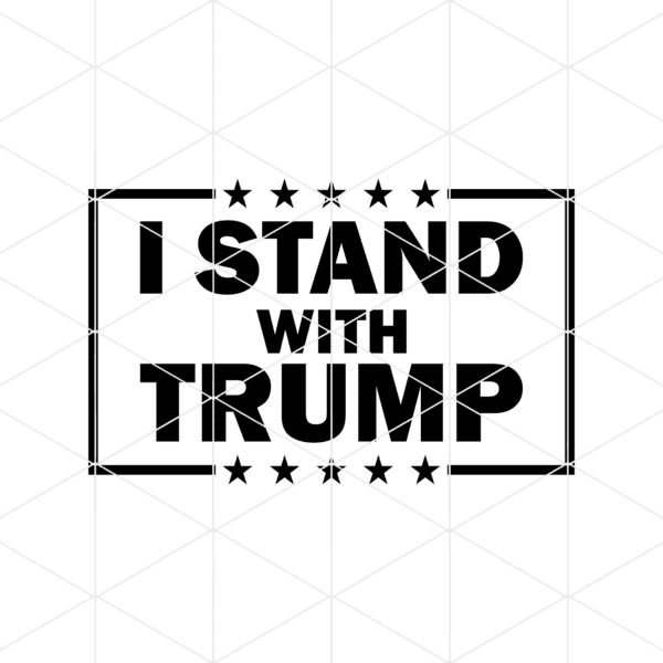 I Stand With Trump Decal