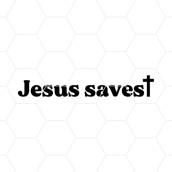 jesus saves decal