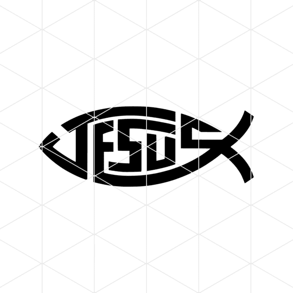 Jesus Fish Decal v1