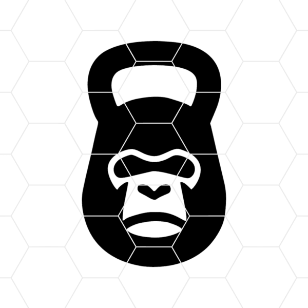 kettle bell monkey decal