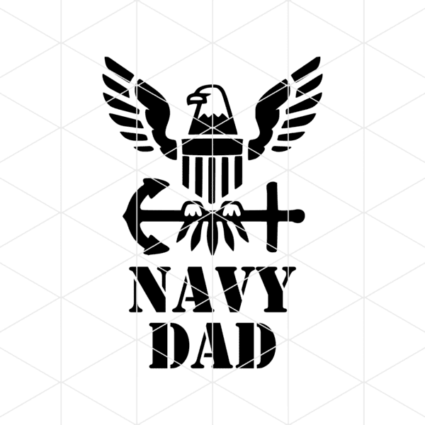 Navy Dad Decal