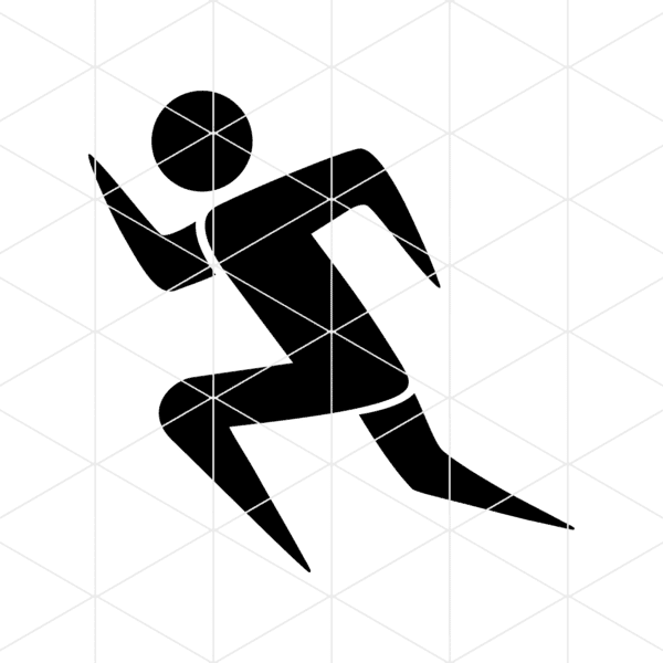 Running Logo Decal