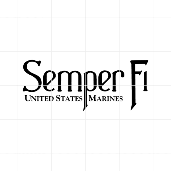 Semper Fi US Marines Decal