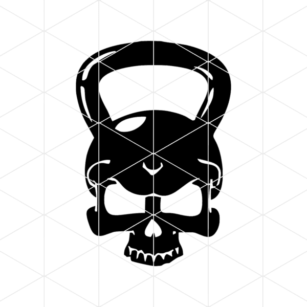 Skull Kettlebell Decal