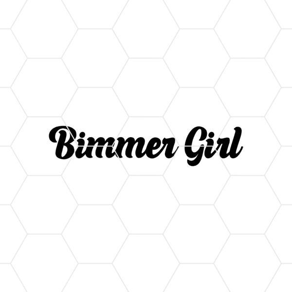 bimmer girl decal