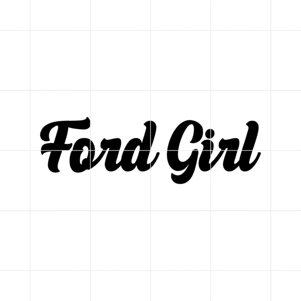 ford girl decal