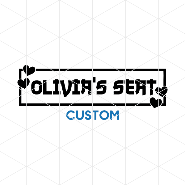 Custom Girlfriend Name Seat Decal 1