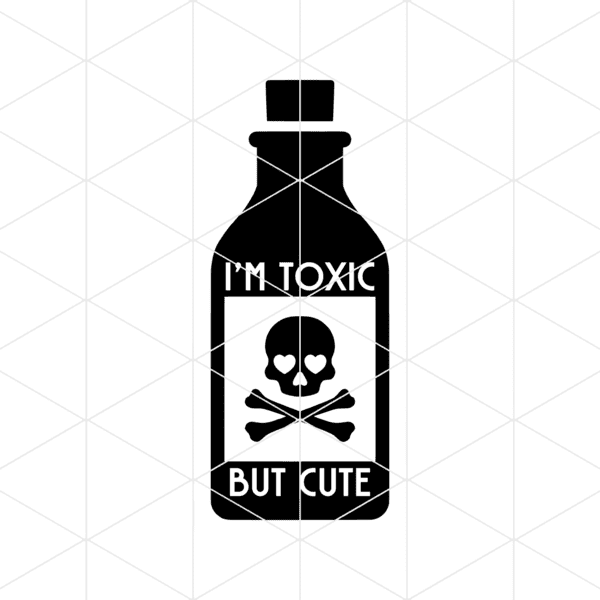 im toxic but cute decal