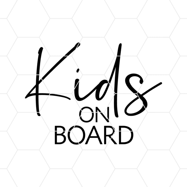 kids on board decal v6