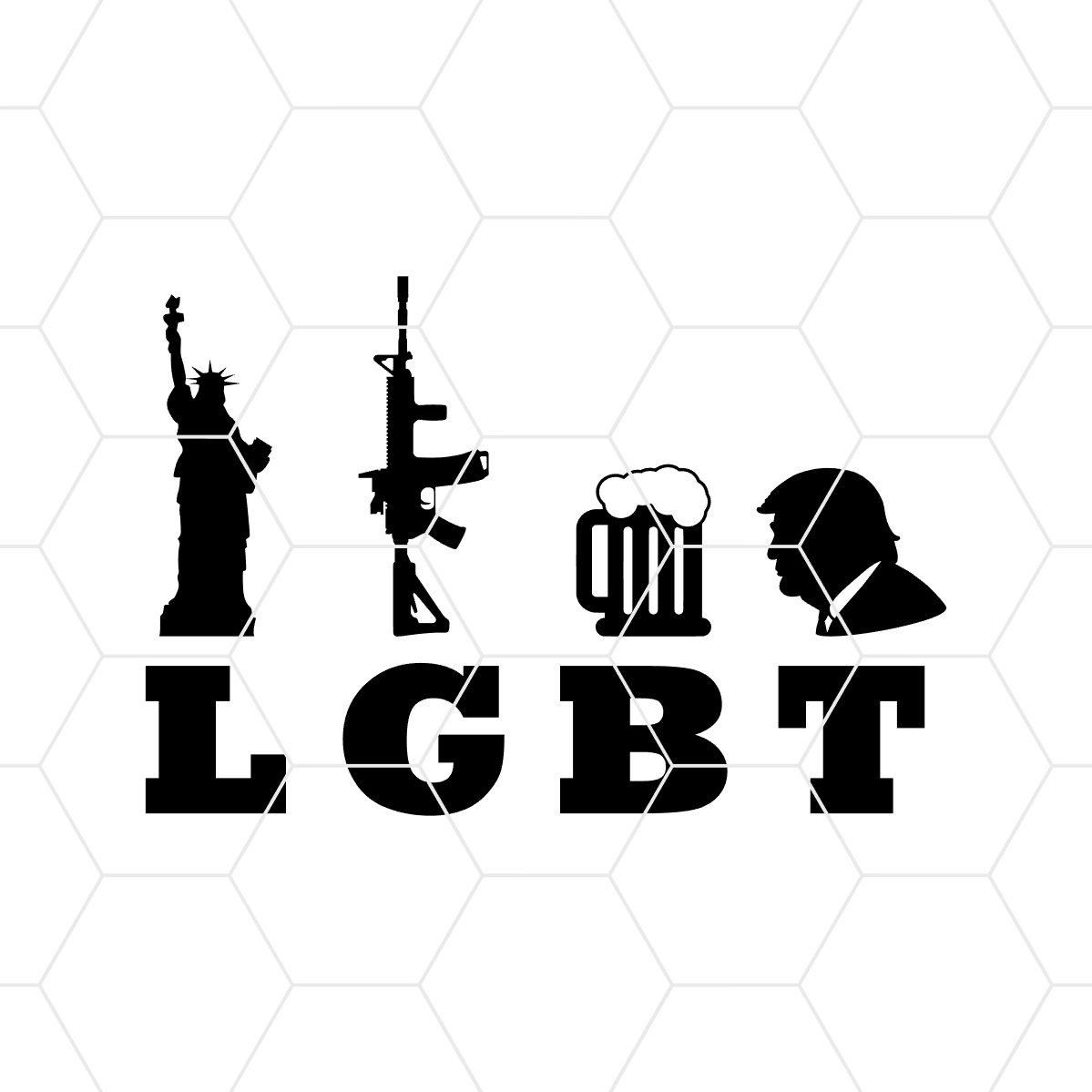 liberty guns beer trump lgbt decal