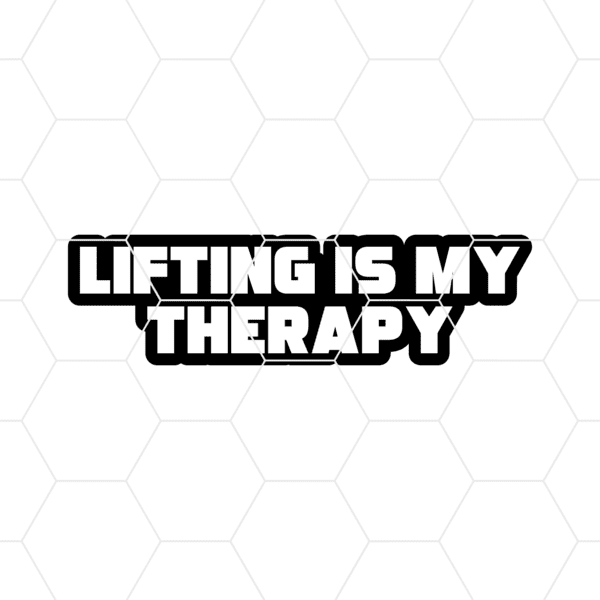 Lifting Is My Therapy Decal