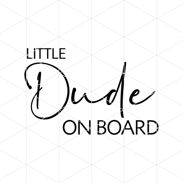 little dude on board decal v2