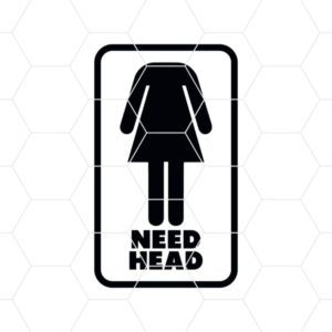 Girl Need Head Decal