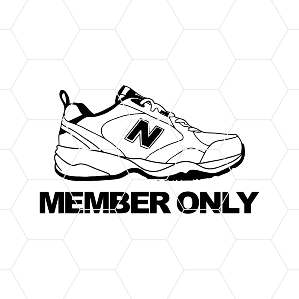 new balance member only decal