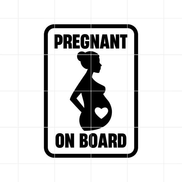 pregnant on board decal