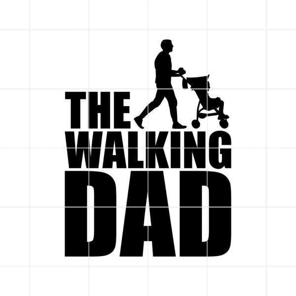 the walking dad decal