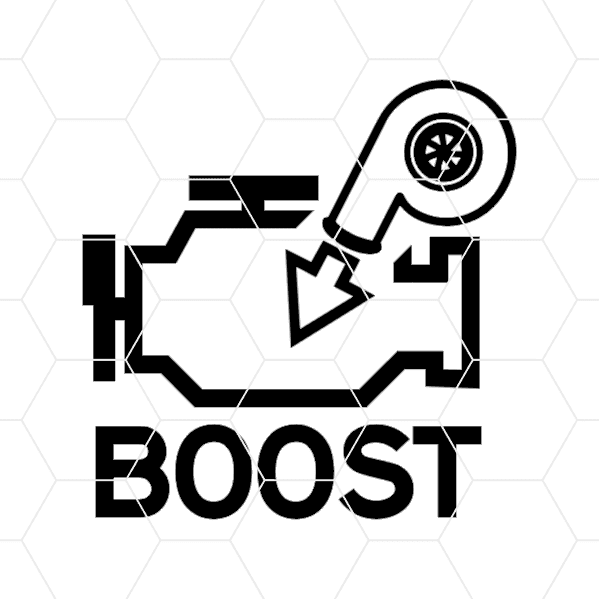 add boost engine decal 1