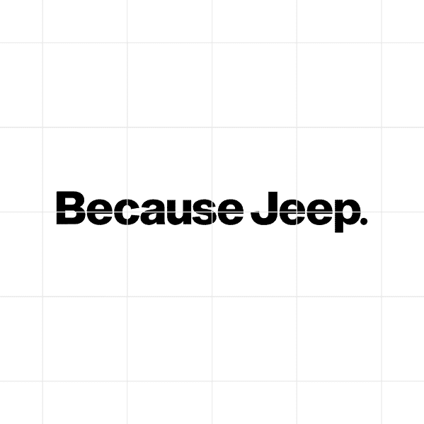 because jeep decal