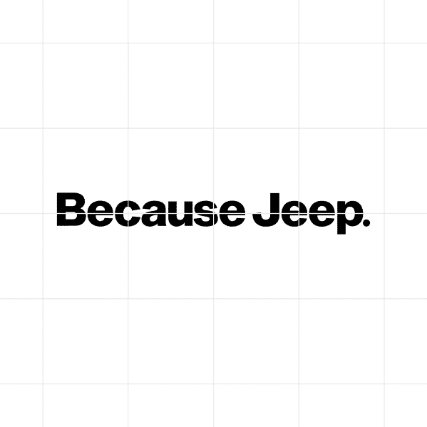Because Jeep Decal