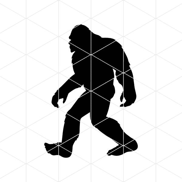 big foot walking decal