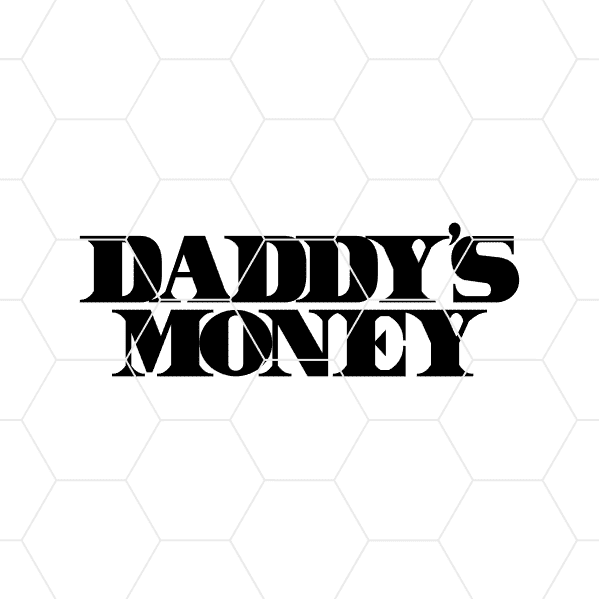 daddys money decal