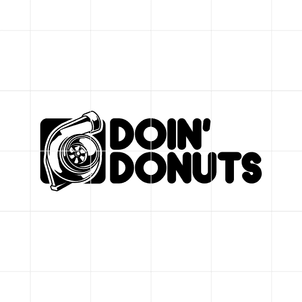 doin donuts decal