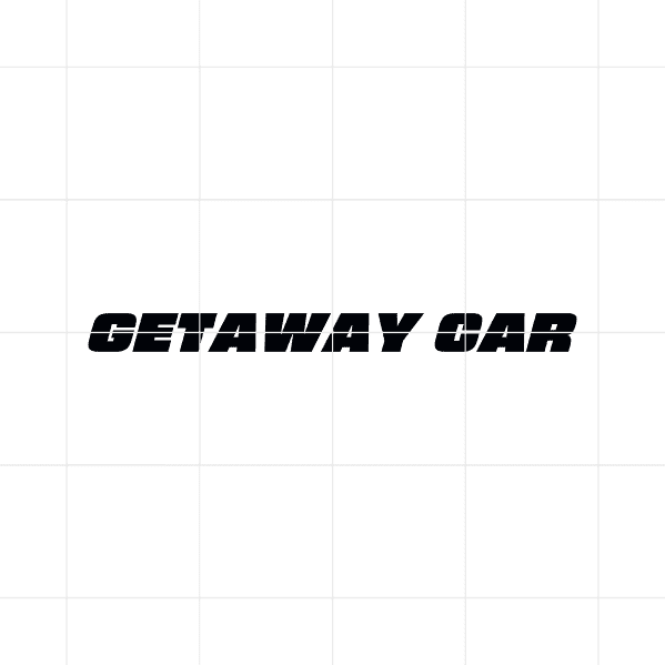 Getaway Car Decal