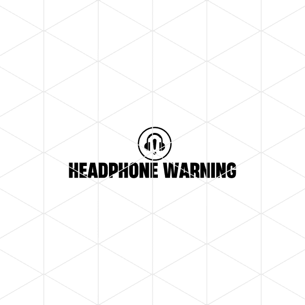 Headphone Warning Decal