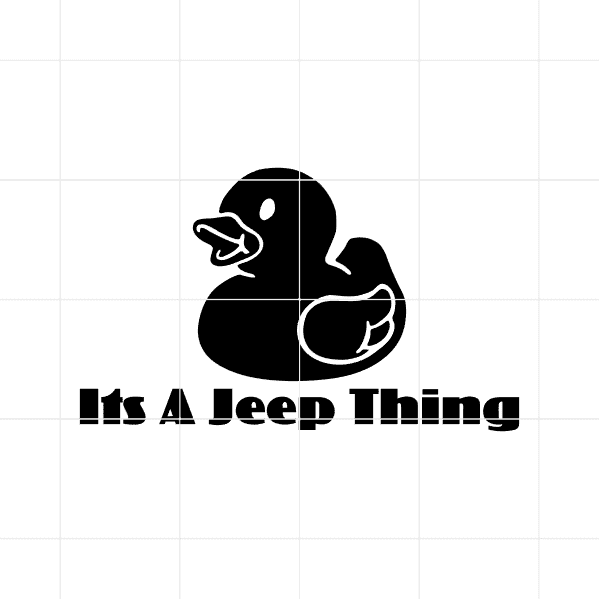 Duck Its A Jeep Thing Decal