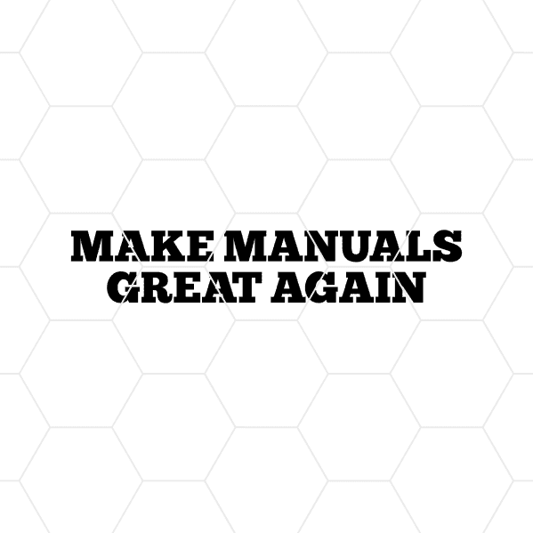 make manuals great again decal