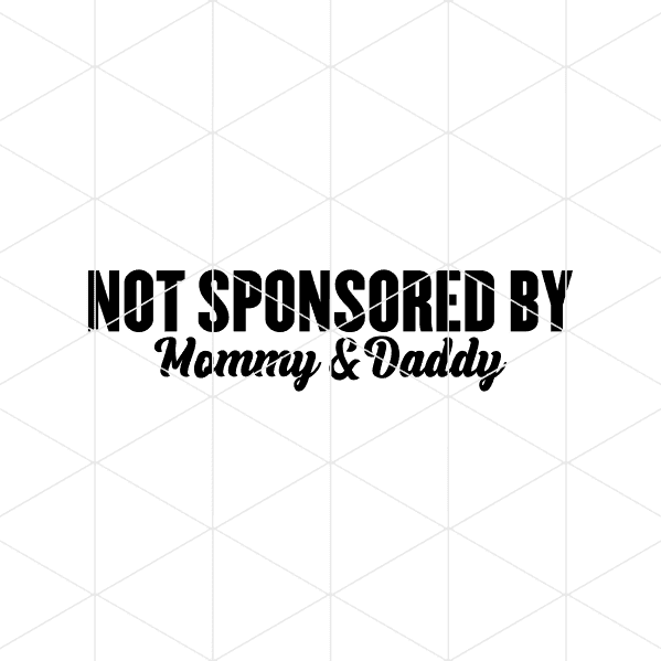 nots ponsored by mommy and daddy decal