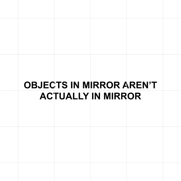 objects in mirror arent actually in mirror decal