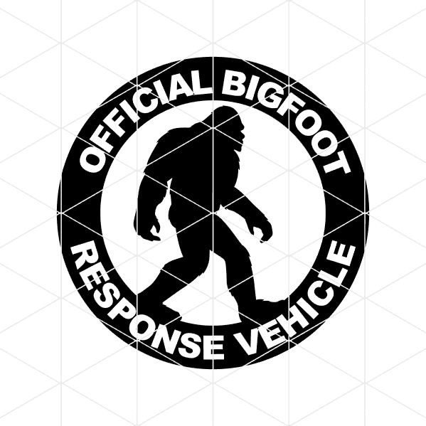 official big foot response vehicle decal