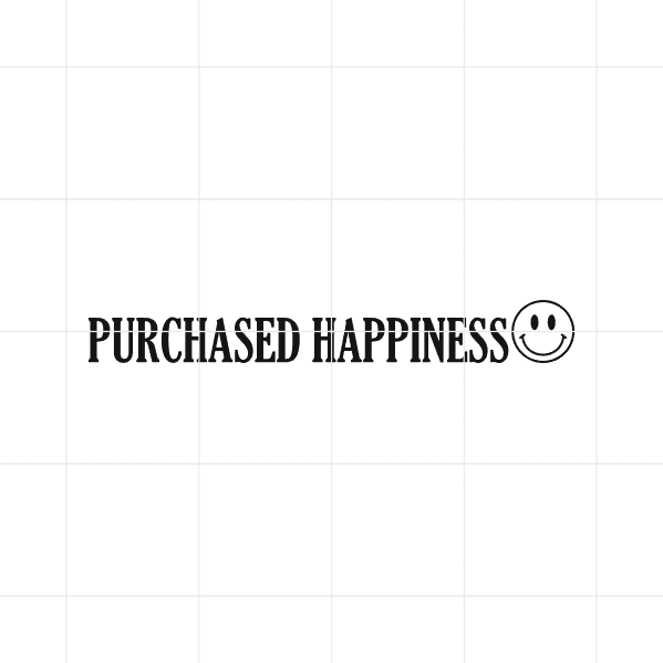 purchased happiness decal