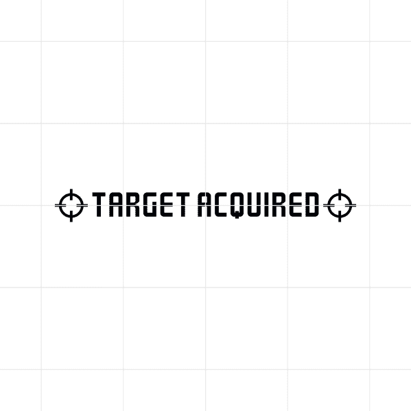 Target Acquired Decal