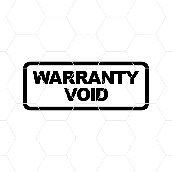 warranty void decal