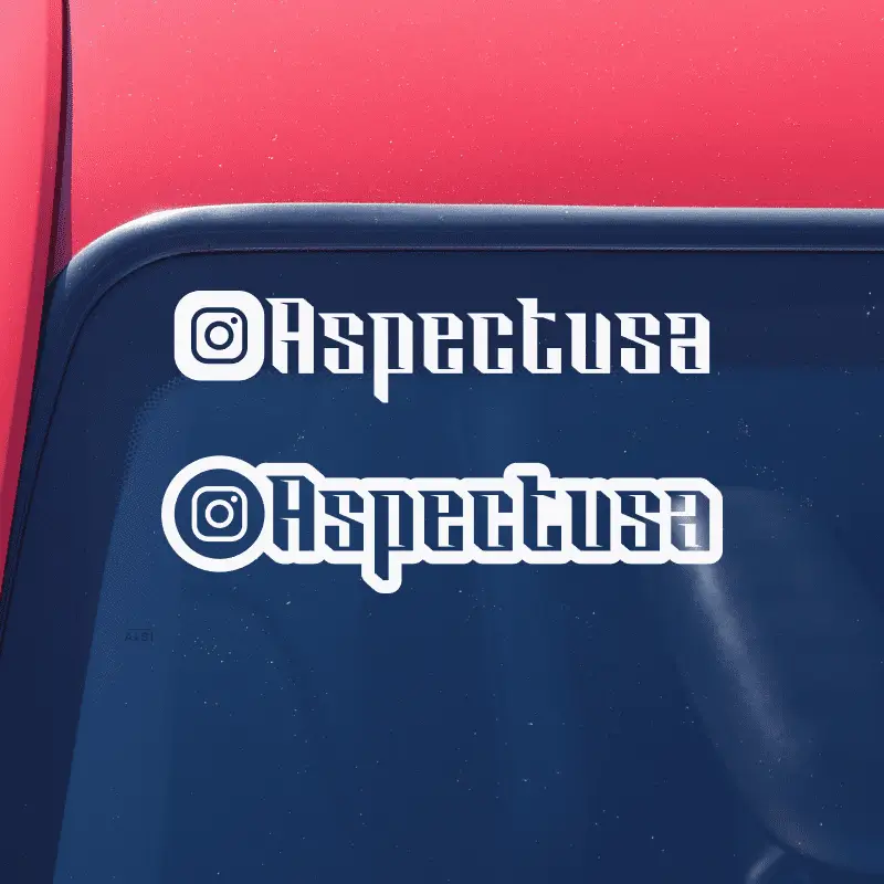 Instagram Username Decal